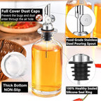 Pafusen 2 Pack Automatic Liquor Pour Spout, Auto Flip Olive Oil Dispenser Spout, Pour Spout for Liquor Bottles, Olive Oil Spout, Bottle Pourers for Alcohol Wine Syrup Home Bar Accessories Gold