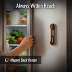0.5 Sec Instant Read Meat Thermometer Digital with ±0.5℉ Precision, Food Thermometer for Cooking Kitchen Gadgets, Oven Grill Candy BBQ Essentials Accessories, Gifts for Him Dad Men Birthday, Orange