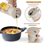 2025 New 19.6oz/580ml Olive Oil Sprayer for Cooking, Leak Glass Olive Oil Dispenser Bottle, 2 in 1 Oil Dispenser and Oil Sprayer, Switch Between Mist & Precision Pour for Air Fryer, BBQ, Salad,Baking