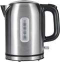 Amazon Basics Electric Kettle, Tea Kettle & Water Boiler with Auto Shut-Off, Boil Dry Protection, Strix Thermostat, BPA-Free, 1500W, 1.1Qt (1L), Stainless Steel, New Model, Black & Silver