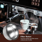 2 Pack 51mm Stainless Steel Coffee Filter Basket, Espresso Portafilter Machine Parts Compatible with CASABREWS, Gevi (2, Two Cups)