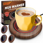 Coffee Mug Warmer, 40W Coffee Cup Warmer for Desk with 3 Temp Settings, Auto Shut Off, Mug Warmer for Home & Office, Smart Electric Beverage Warmer for Heating Coffee, Tea, Water, Milk and Coco
