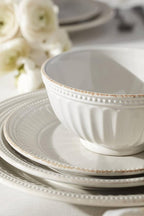 Lenox 895721 French Perle Groove Dinner Plates, Set Of 4