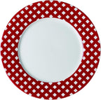 Pfaltzgraff Kenna Red 16-Piece Porcelain Dinnerware Set, Service for 4