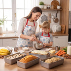 20 Pack Stainless Steel Loaf Pan Set 9 x 5 Inch Bread Baking Pans Banana Loaf Tins For Baking Cake Meatloaf Brownies Sourdough Lasagnas Dishwasher Safe