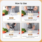 3-in-1 Upgraded Food Processor with Electric Chicken Shredder | 1.5L Bowls Vegetable Food Chopper, Dicer, Grinder with 250W Copper Motor One-Touch Shredder for Chicken,Nuts, Baby Food & Dough