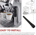Steam Nozzle 5313259991 Coffee Machine Lower Tube - Fits for De'Longhi Espresso Coffee Maker Milk Foam Spout 1 Hole Silicone Milk Foam Spout Replacement Suitable for Cafe Milk Tea Shop Families to Use