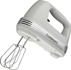 Cuisinart Power Advantage Plus 9-Speed Hand Mixer, 220W-Motor Hand Blender Electric Mixer with 9 Speed Settings, XL Dishwasher-Safe Beaters, 3 Low Mixing Speeds, Storage Case, Cool Grey
