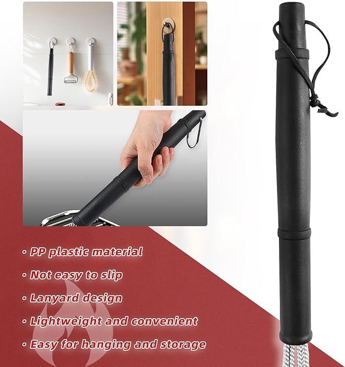 Grill Brush and Grill Brush for Outdoor Grill ，Scraper Extra Strong BBQ Cleaner Accessories Safe Wire Bristles Barbecue Triple Scrubbers Cleaning Brush for Gas/Charcoal Grilling Grates Wizard Tool