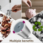1 Pack Reusable K Cup Coffee Pods, Stainless Steel Refillable K Cup Coffee Filters for Keurig 1.0 and 2.0 Coffee Makers