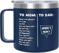 Christmas Birthday Gifts for Dad - 14 oz Stainless Steel Insulated Coffee Mug with Lid - Funny Birthday Gifts for Mom, Dad Birthday Gift Ideas, Mug for Men