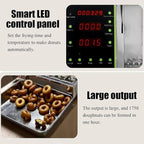Electric Doughnut Machine,Small Donut Maker,Donut Maker,Automatic Doughnut Machine,304 Stainless Steel Auto Donut (110V)