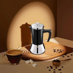12 Cup Thickened 304 Stainless Steel Moka Pot Stovetop Espresso Maker Cafeteras Italian Percolator Espress Makers Capable Greca Mocha Coffee Machine for Induction Home and Camping 600ml 20oz