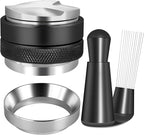 Reoszeank 54mm Espresso Accessories Kit, Coffee Distributor and Tamper Leveler, WDT Tool and Dosing Funnel Set Fits Breville 54 mm Espresso Machines and Portafilters