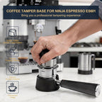 Portafilter Holder for Ninja Luxe Cafe Pro Es601 & Es701, Tamper Base Compatible Ninja Espresso Machine (Black)