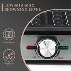 UVFAST Waffles Maker Waffle Iron, 4 Belgian Square Waffle Maker, Belgian Waffle Maker Thick with Non-stick Plate, Breakfast Waffle Machine Make Waffle in Minutes, 3 Browning Level, 1200W
