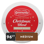 Community Coffee Christmas Blend, Medium Roast 96 Count Coffee Pods, Compatible with Keurig K-Cup Brewers, 24 Count (Pack of 4)