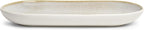SANGO Anderson Serving Platters Set of 2, 14/12 Inch Stoneware Serving Dishes for Entertaining, Glossy Party Serving Trays for Food, Buffet Oval Platters for Bread, Appetizer, Cheese, Reactive Cream