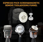 Espresso Accessories Kit for Ninja Luxe Cafe ES601,501,701, 10 Pack Coffee Tools with Feedback Tamper, Distributor,Puck Screen, Dosing Funnel, Cleaning Brushes,latte art,Station,Wdt,Magnet,Clean disk