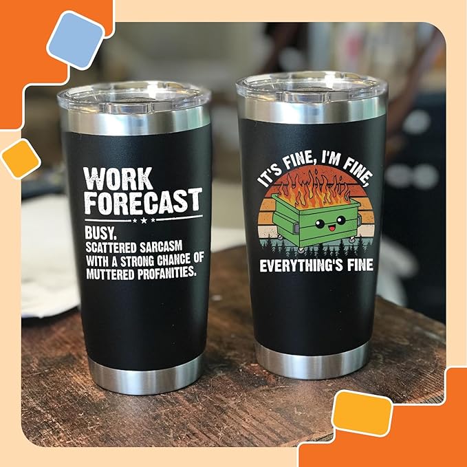 NewEleven Coworker Gifts For Women, Men - Funny Best Friend Present For Work Bestie, Boss, Friends - Gift For Boss, Employer, Bestfriend Gag Gift From Colleague, Friends - 20 Oz Tumbler