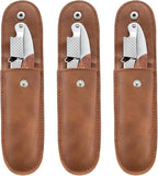 3-Pack Professional Waiter Corkscrew Wine Key with Leather Protection Gift Bag, Long Rosewood Handle Stainless Steel Handle Wine Opener for Bar Restaurant Waiters, Sommelier, Bartend, Rosewood Hand
