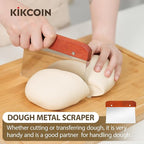 Banneton Bread Proofing Basket Set of 3, Kikcoin 8" & 9" & 10" Round Sourdough Bread Baking Supplies, Banneton Basket with Parchment Paper Sheets, Dough Whisk, Stainless Steel Scraper, Bread Lame