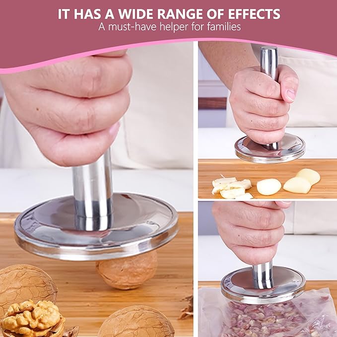 Meat Tenderizer Hammer, Meat Pounder Tenderizer Meat Pounder Flattener Kitchen Mallet Stainless Steel Meat Loosening Hammer Multifunctional Thickened and Weighted Chicken Tenderizer