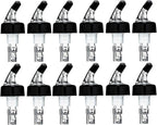 12 Pack Measured Liquor Pour Spout, Liquor Bottle Pourers, Measure Pour Spout for Liquor Bottles, Bottle Pourers for Alcohol, Shot Pourer Cocktail Liquor Dispenser Bar Bartending Tool -1oz/30ml