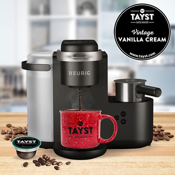 Tayst Coffee Pods, Vanilla Cream Medium Roast, K Cups Compatible with Keurig Coffee Maker, Sustainable Single Serve, Pack of 30