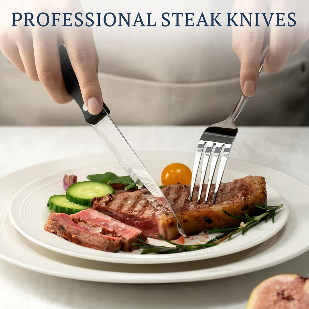 Astercook 24 Piece Stainless Steel Silverware Set for 4 – Flatware Set with Steak Knives