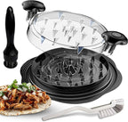 Chicken Shredder Tool Twist – Large Chicken Breast Shredder & Grinder with Meat Tenderizer & Cleaning Brush – BPA-Free, Ergonomic Design for Shredded Chicken, Pulled Pork, Beef & More