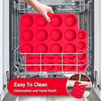 Redfly 3 Pack Silicone Muffin Pans for Baking & Cupcake Pan - 12 Cup Regular Size Silicone Molds, BPA Free Egg Bites Mold