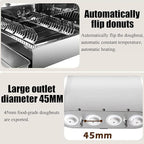 Electric Doughnut Machine,Small Donut Maker,Donut Maker,Automatic Doughnut Machine,304 Stainless Steel Auto Donut (110V)