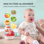 Immersion Hand Blender, ISILER 5-in-1 500-Watt Multi-Purpose Stick Blender with 860ml Food Chopper, 600ml Container, Milk Frother, Egg Whisk, 8-Speed for Puree Infant Food Smoothies Soups
