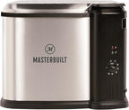 Masterbuilt® 3-in-1 10 Liter XL Electric Turkey Fryer plus Boiler and Steamer Combination with Drain Basket and Breakaway Safety Cord in Stainless Steel