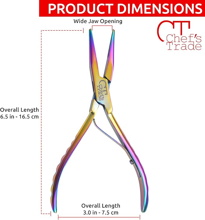 Fish Bone Pliers/Tweezers Stainless Steel Washable (plasma)