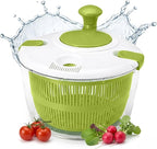 Salad Spinner-Lettuce Spinner | Best Fruit Washer With Fruit Washer Spinner Bowl, Easy-Spin Handle, 5QT