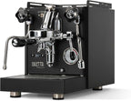 Diletta Bello+ Espresso Machine (Black) Bundle w/Rocket Espresso Giannino Espresso Grinder (Black/Wood)