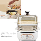 2 Tier Electric Food Steamer, 1200W Stackable Steam Cooker Electric Hot Pot Vegetable Steamer for Vegetable Seafood Soup Noodles Ramen Cooker (US)