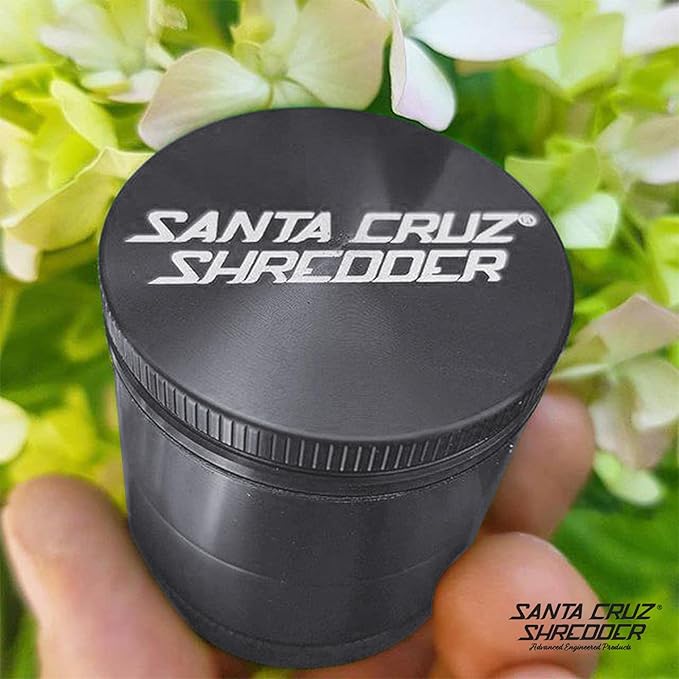 Santa Cruz Shredder Metal Spice Grinder Made in USA (Medium (2.2 Inch), Grey)