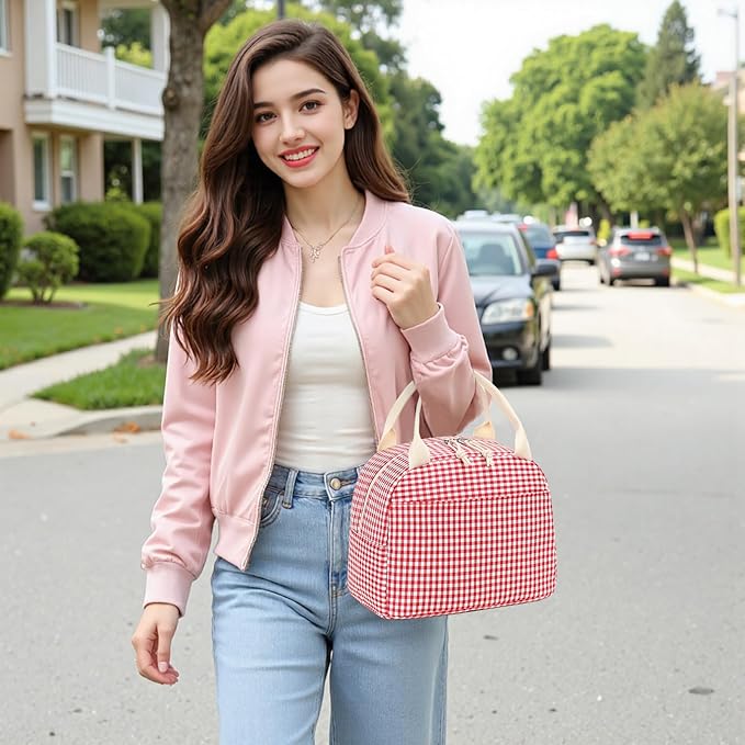 Bluboon Lunch Box for Women Cute Lunch Bag Reusable Insulated Lunch Bags Large Capacity Lunchbox Cooler for Work Picnic or Travel