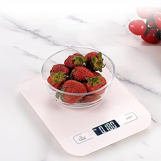Digital Shipping Scale,Stainless Steel Panel, Accurate Portable Postal Scale for Packages, Small Business,Kitchen, Food, Handmade, Liquids, and Boutique (Red Battery(5kg/1g))