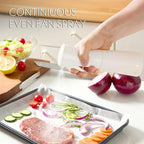FLAIROSOL OLIVIA SIGNATURE Advanced Kitchen Oil Sprayer Technology, Fine Mist & Portion Control, Refillable Glass Olive Oil Cooking Spray Bottle for Air Fryer, Salad, BBQ, 200ml (White, Gold)