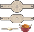Koolstuffs Silicone Bread Sling Oval and Round, 2 PCS Nonstick＆Reusable Bread Baking Mats, Easy-To-Clean Dutch Oven Liners, Sourdough Bread Baking Supplies