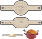 Koolstuffs Silicone Bread Sling Oval and Round, 2 PCS Nonstick＆Reusable Bread Baking Mats, Easy-To-Clean Dutch Oven Liners, Sourdough Bread Baking Supplies