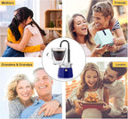 MVPLUE-Mini Express Swiss Single Tube Moka Pot Aluminum Blue，Moka Set includes One Double Wall 3oz Cup,Enjoy delicious coffee in no time