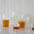 Bormioli Rocco Exclusiva Rum Tumblers, Set of 12-7.25 Oz. Ribbed Drinking Glasses with Crystal Star Glass & XLT Treatment, Made in Italy - Durable Cocktail Tumblers for Daily Use, Dishwasher Safe
