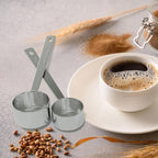 LEIFENY 2PCS 2 Tablespoon Coffee Scoop, Long Handle Measuring Spoon, Two tbsp (30ml, 1/8cup) Stainless Steel Scooper