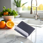 2 Pcs Black Kitchen Sink Squeegee Cleaner Countertop Brush Wiper Vegetable Cleaning Brush Wiper Home Kitchen Tool Accessories Fruit and Vegetable Cleaning Brushes