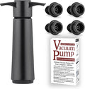 Wine Stoppers Vacuum with Pump, Keep Wine Fresh for up to 7 Days -1 Pump 4 Stopper, Wine Pumps and Wine Vacuum Stopper, Reusable for Wine Saver, Wine Stoppers for Wine Bottles